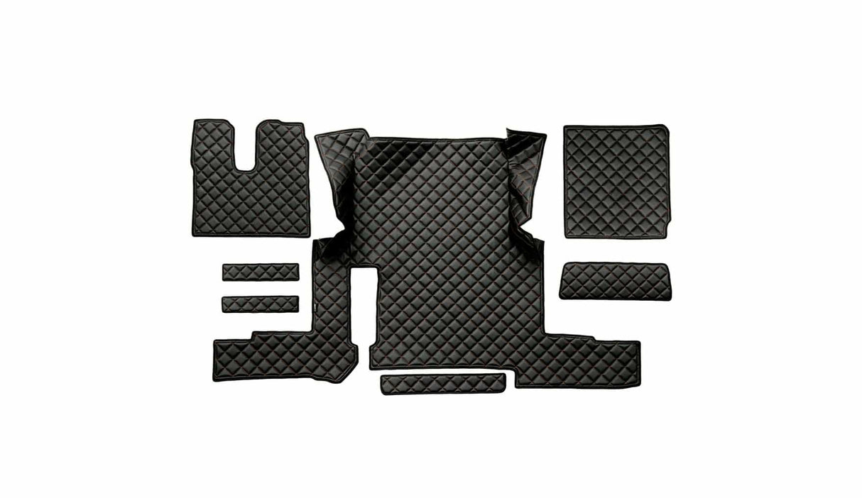 Tapete em couro sintético matelassado para MAN TGX Automático (2018-2020) – Versão com uma gaveta