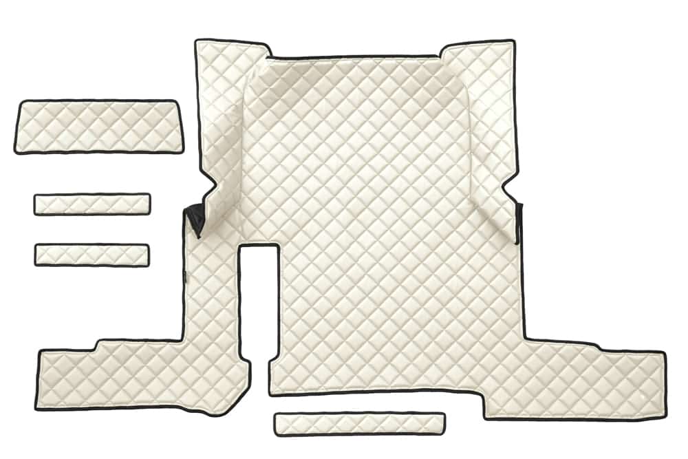 Tapete em couro sintético matelassado para MAN TGX Automático (2018-2020) – Versão com uma gaveta