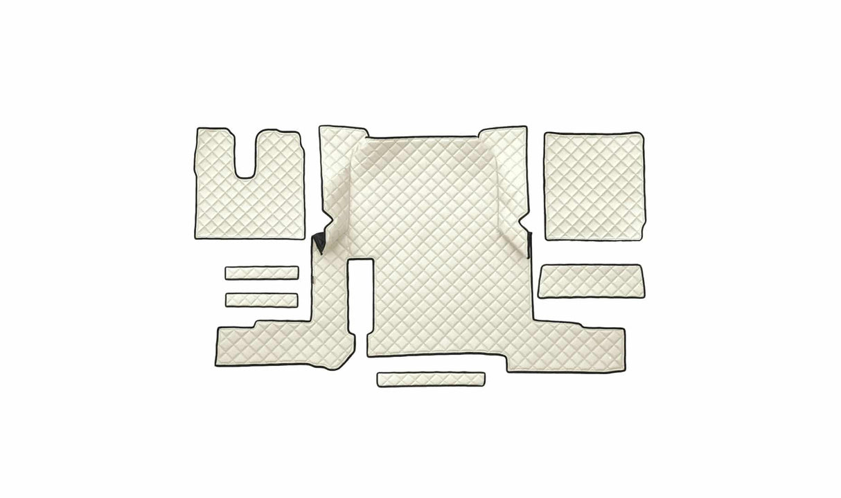 Tapete em couro sintético matelassado para MAN TGX Automático (2018-2020) – Versão com uma gaveta