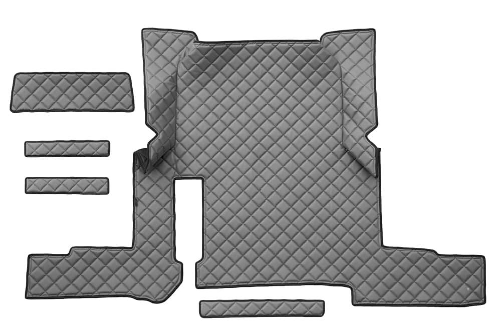 Tapete em couro sintético matelassado para MAN TGX Automático (2018-2020) – Versão com uma gaveta