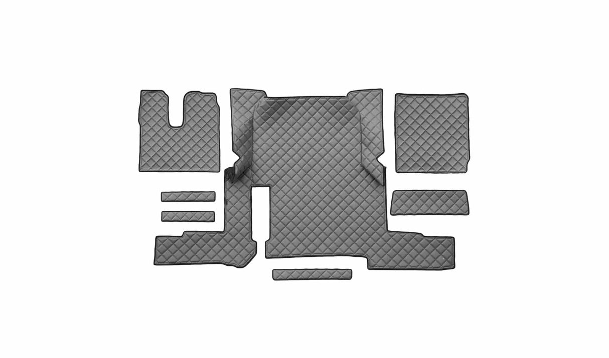 Tapete em couro sintético matelassado para MAN TGX Automático (2018-2020) – Versão com uma gaveta