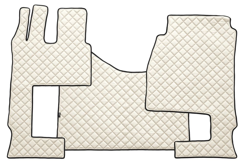 Alfombrilla de piel sintética acolchada para Mercedes-Benz Actros MP4 con asiento del acompañante abatible