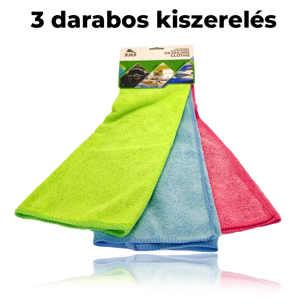 Kit de Panos de Limpeza Microfibra 40x40cm – 3 Unidades