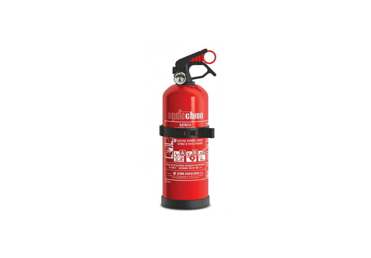 ABC Pulver-Feuerlöscher 1 kg mit Halterung