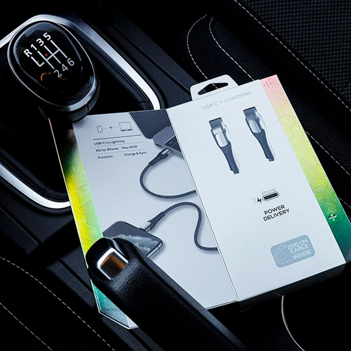 Cabo USB-C para Lightning 2m – Carregamento Rápido até 30W