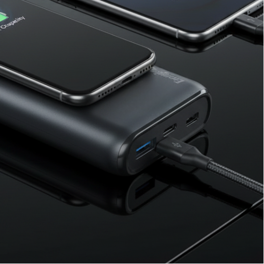 Energizer Powerbank 20.000mAh mit kabelloser Schnellladefunktion