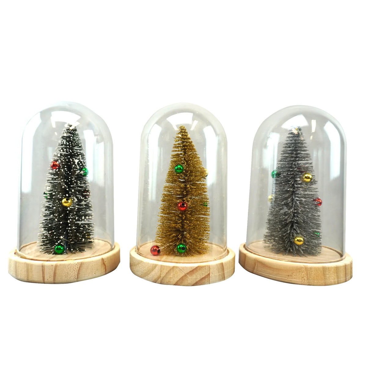 Sapin de Noël lumineux sous cloche LED