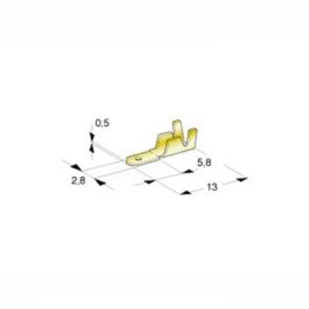 Terminal de cable tipo faston