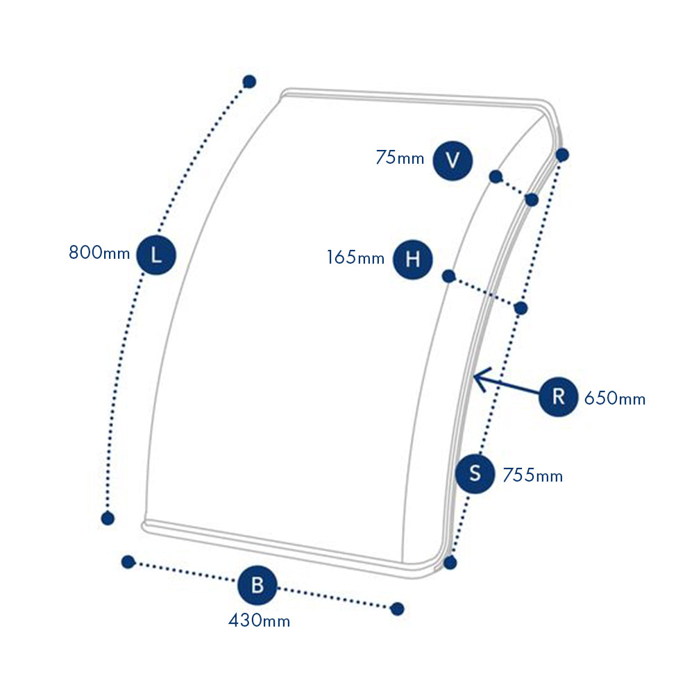 Meia Asa de Roda em Plástico para Caminhões e Reboques