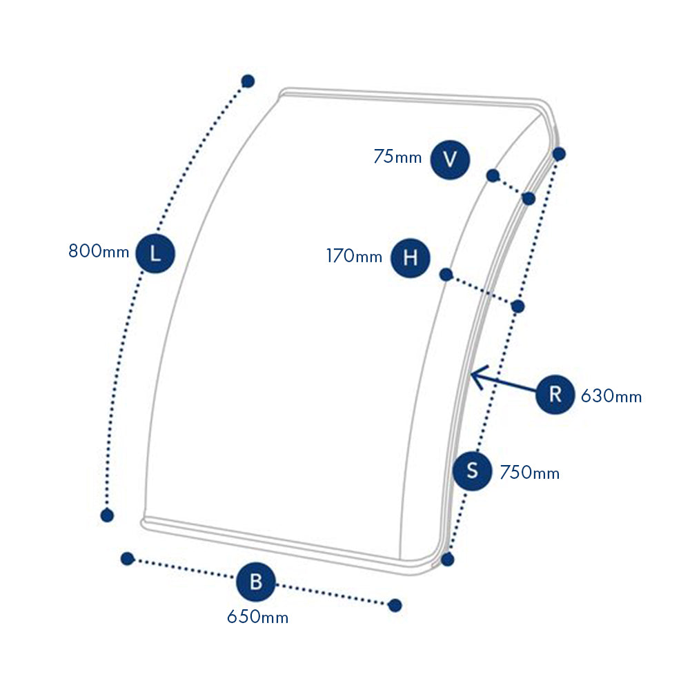 Meia Asa de Roda em Plástico para Caminhões e Reboques