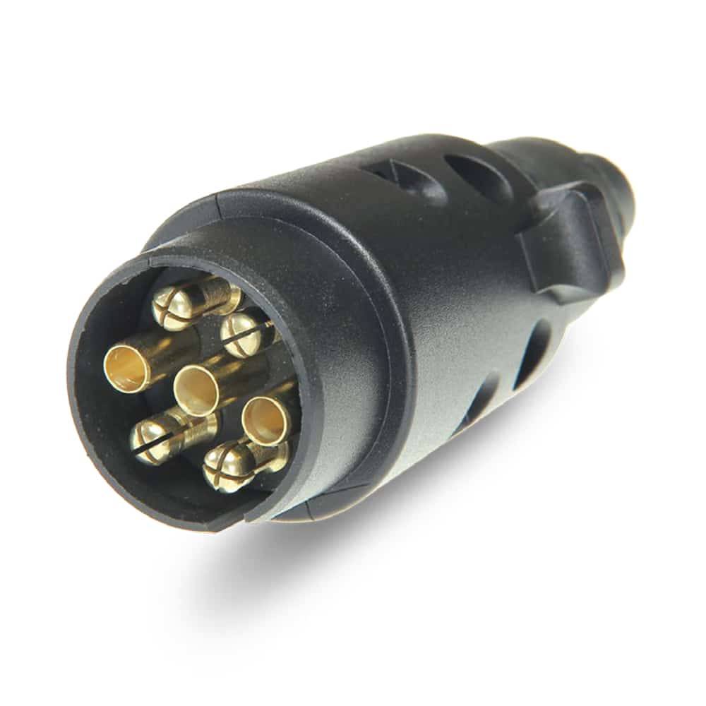 Conector Elétrico para Reboque 7 Pinos 12V