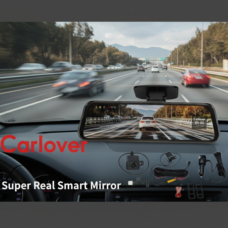 Dash Cam HD N8Pro da Specchietto Retrovisore con Touchscreen 9,35"