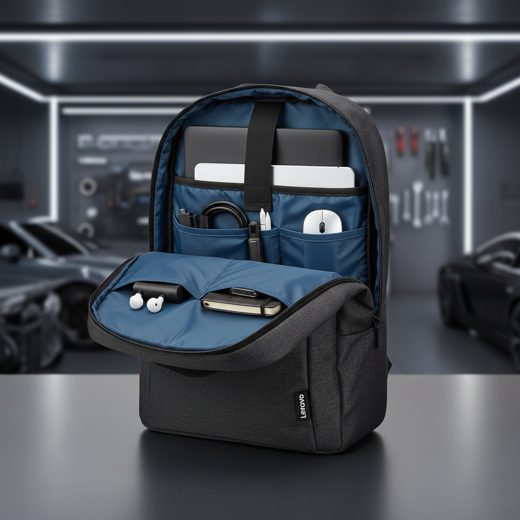 Mochila de viaje Lenovo para portátil de 15,6" – Gris