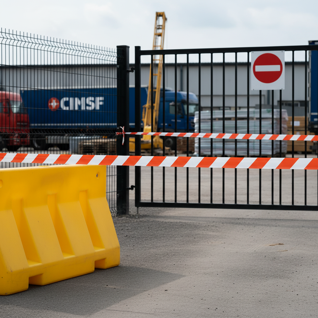 Cinta de balizamiento Black and Decker 25 m x 48 mm