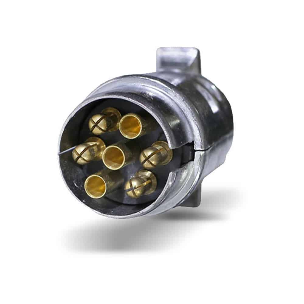 Conector Elétrico para Reboque 7 Pinos 12V