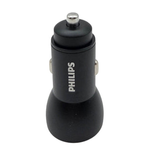 Carregador Automotivo Philips USB 36W Duplo – Alumínio Premium