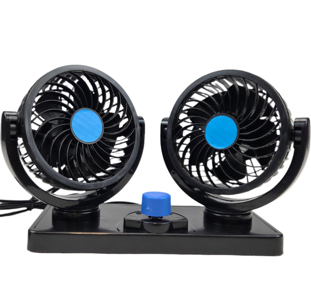 Ventilador Duplo para Carro 2x15cm com 2 Velocidades