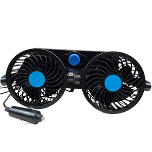 Ventilador Duplo para Carro 2x15cm com 2 Velocidades