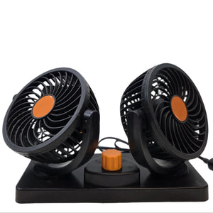 Ventilador Duplo para Carro 2x15cm com 2 Velocidades