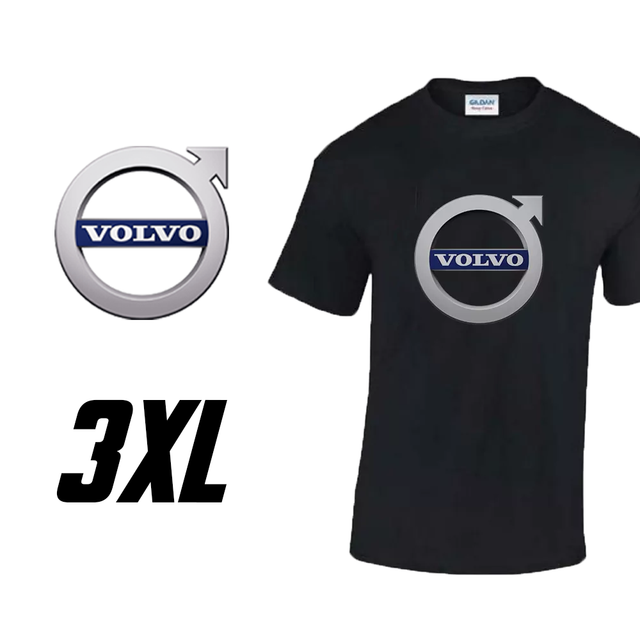 Camiseta Volvo 100% algodón – Negra
