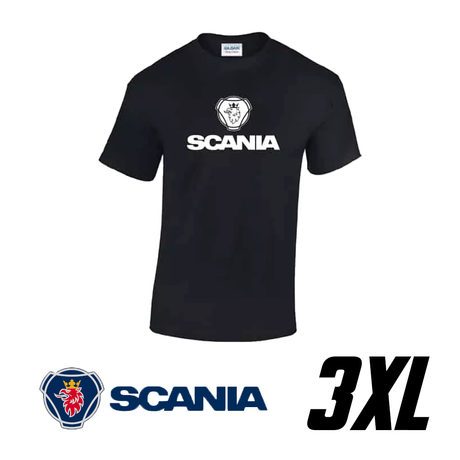 Camiseta Scania 100% Algodão – Preta