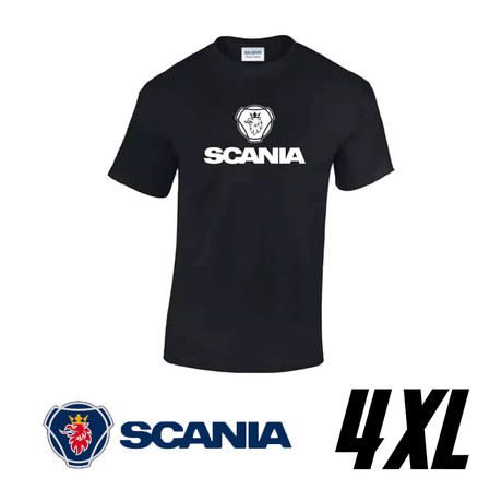 Camiseta Scania 100% Algodão – Preta
