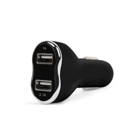 Caricabatterie Auto Doppio USB per Presa Accendisigari - Nero