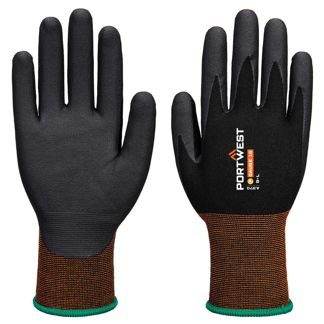 Gants de travail Portwest micro-mousse nitrile – Taille L