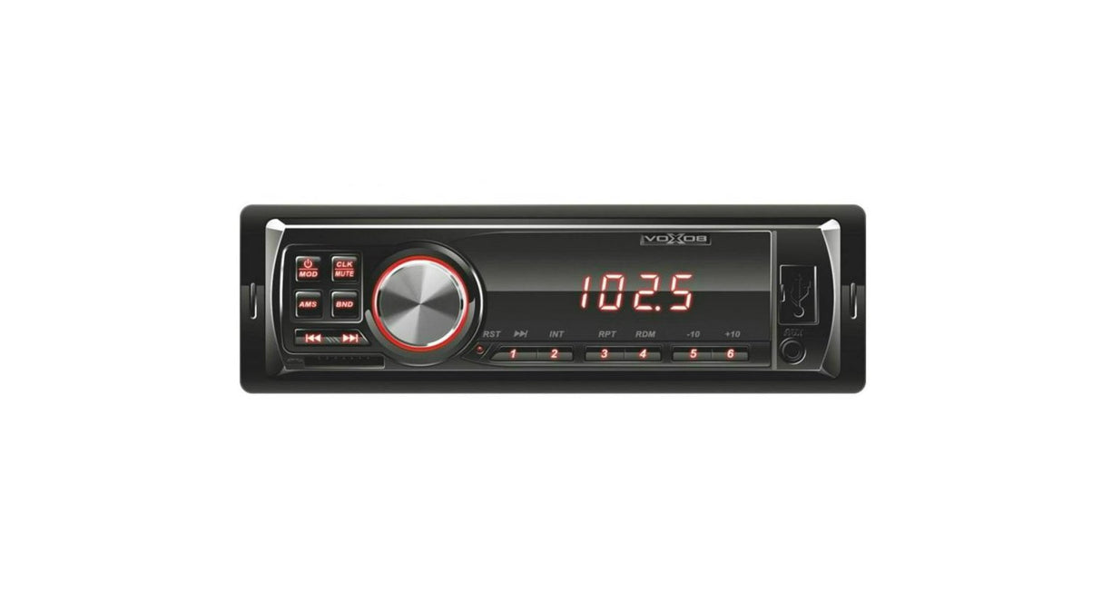 Rádio Automotivo e MP3 Player com Bluetooth, USB, SD, AUX e FM – Visor LED Azul