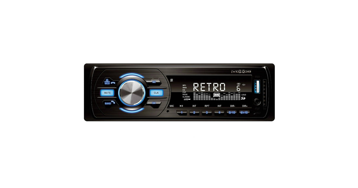 Autoradio mit Bluetooth, FM RDS, USB, SD & AUX – MP3/WMA-Player