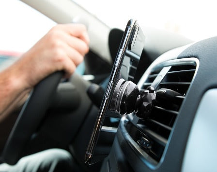 Support téléphone magnétique pour grille d'aération de voiture