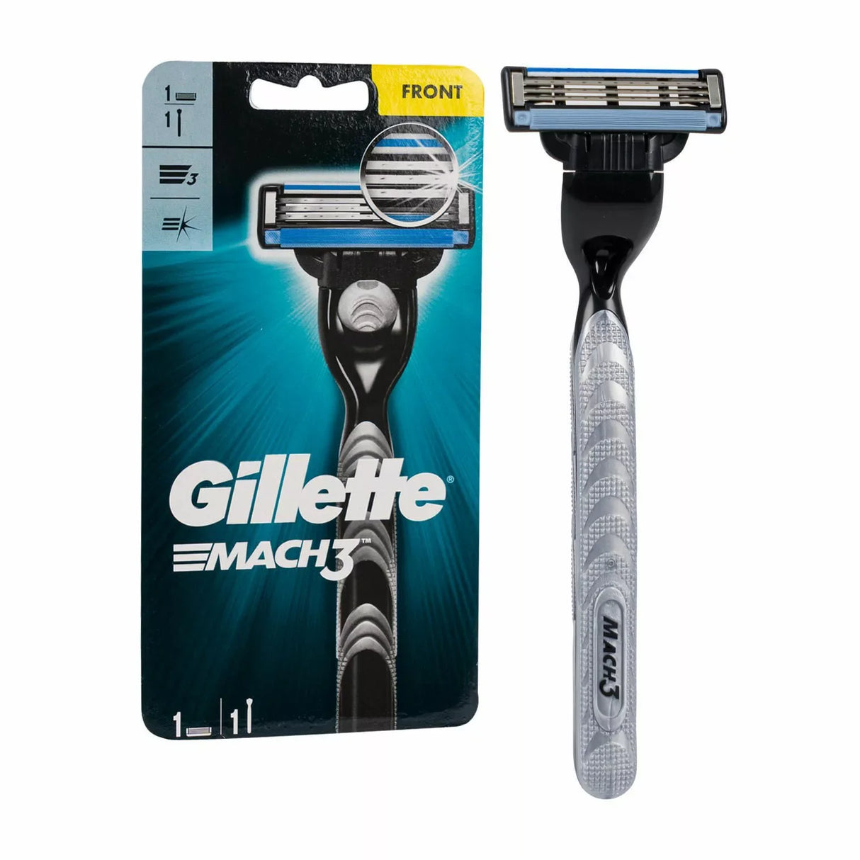 Rasoio Gillette Mach 3 con lame intercambiabili