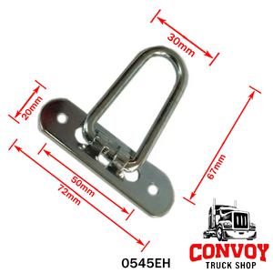 Anneau de bâche rabattable en acier galvanisé – 25 à 55 mm