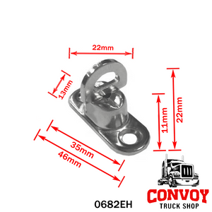 Drehbarer Planenhaken für Planen und Seitenwände – in drei Größen