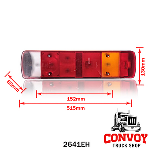 Piloto trasero de 7 cámaras para Scania R - Esquina redondeada
