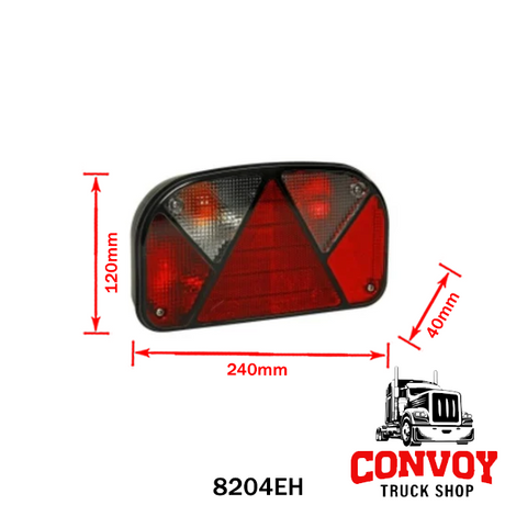 Aspöck Multipoint II Ersatzglas für Anhängerleuchte