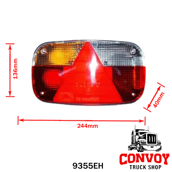 Lente para Lanterna de Reboque Aspöck Multipoint III