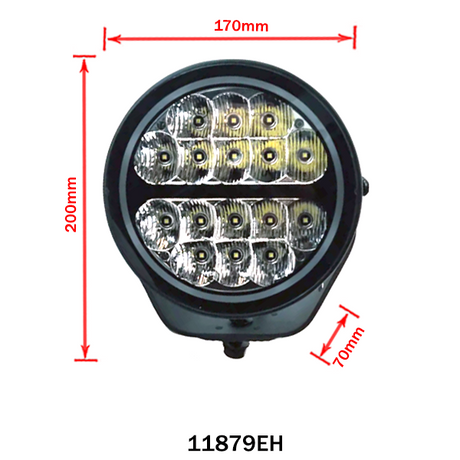 80W LED Round Driving Light with White Position Light
