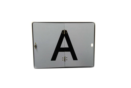Targa riflettente "A" per veicoli per la raccolta rifiuti 300 x 400 mm