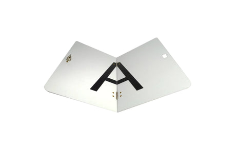 Targa riflettente "A" per veicoli per la raccolta rifiuti 300 x 400 mm