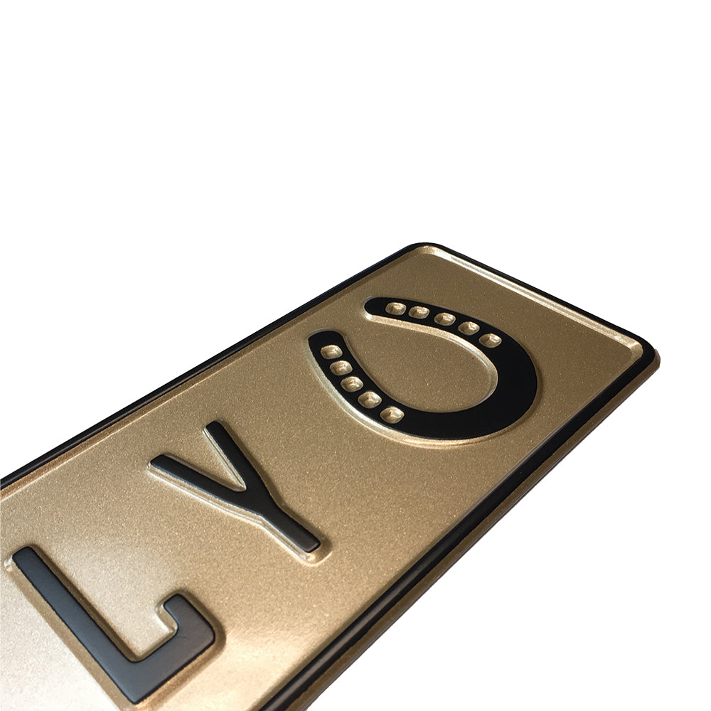 Personalisierbares Aluminiumschild – in vielen Farben und Designs