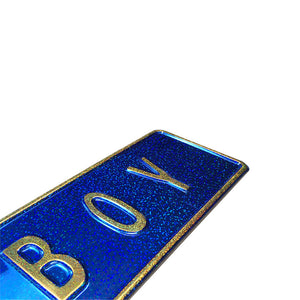 Personalisierbares Aluminiumschild – in vielen Farben und Designs