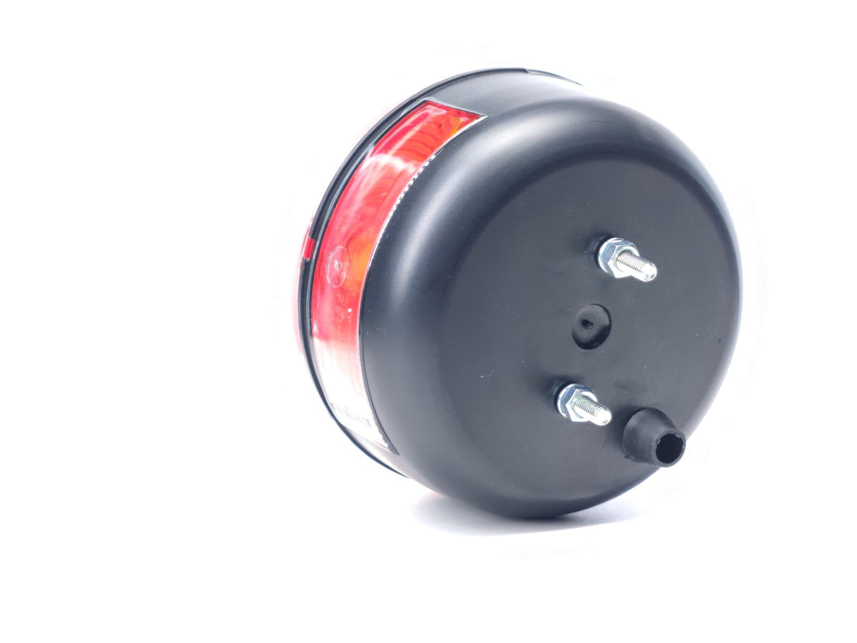 Luz Traseira Redonda com Faixa e Iluminação de Placa - Universal