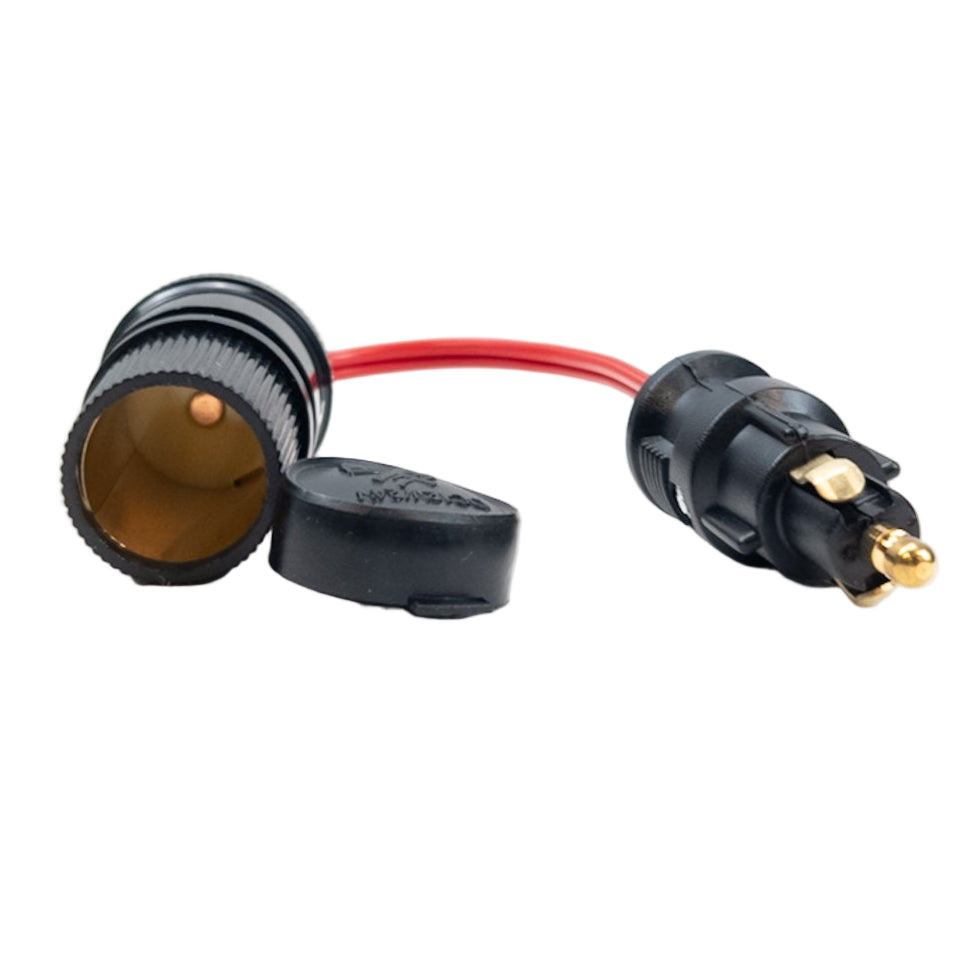 Kfz-Steckdosen-Adapter mit Schutzkappe, 12/24V, 12A