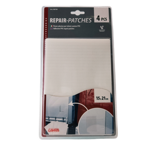 Transparent Heavy-Duty Tarp Repair Patch Set – 4 pcs