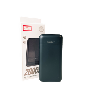 Power Bank Earldom 20.000 mAh Nero con Doppia Porta USB e LED