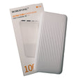 Power bank portátil de 10.000 mAh en color blanco