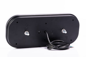 Luz Traseira LED 6 Funções com Pisca Dinâmico e Prisma Triangular 12-36V