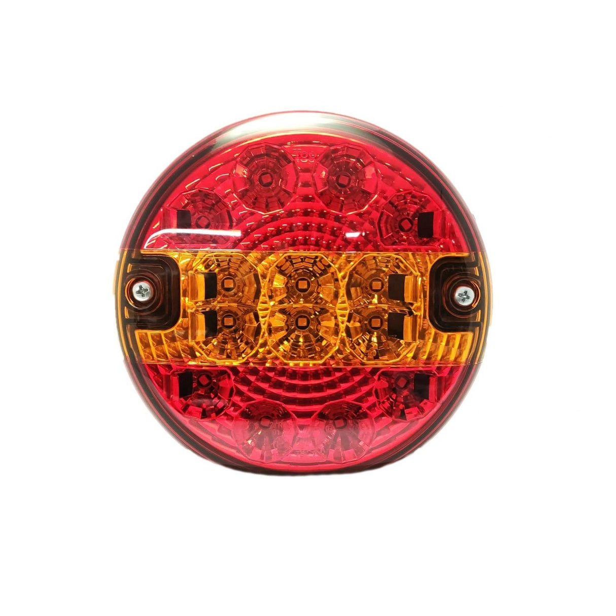 Lampe ronde à LED avec bande lumineuse et clignotant 12/24V