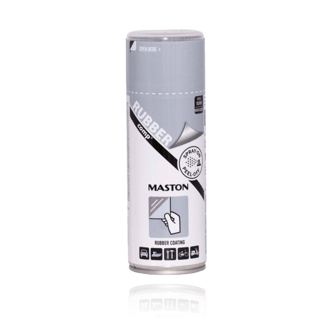 Peelable Rubber Coating Spray High Gloss Silver 400ml | RUBBER